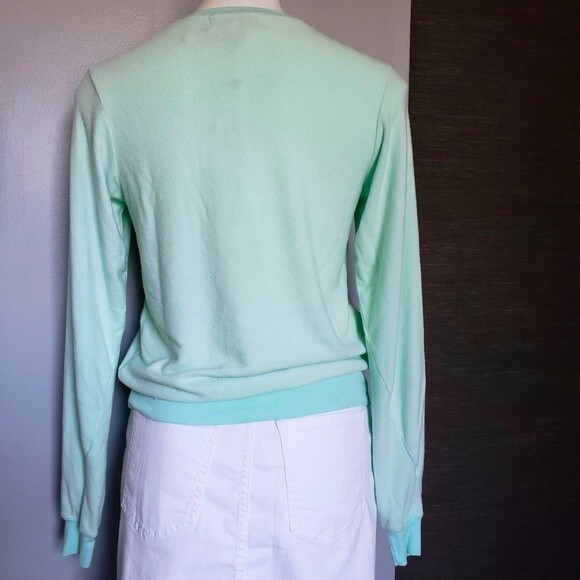 Wildfox NEW Beach Bum V Neck Sweatshirt Jumper XS - Picture 3 of 5